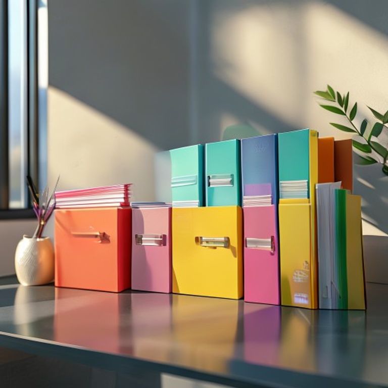 A stack of high-quality file folders used for professional office document organization.