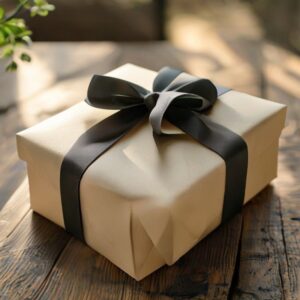 Luxurious and eco-friendly gift wrapping paper used for elegant present decoration.