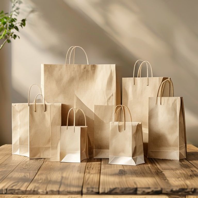 A collection of high-quality, sustainable paper bags Sri Lanka businesses use for retail branding.