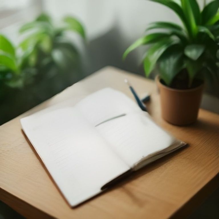 A premium recycled notebook on a wooden desk representing sustainable office stationery.