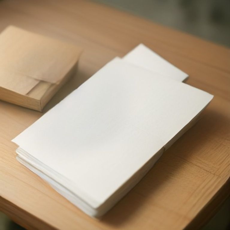 A collection of various sustainable paper products including recycled paper and organic stationary.