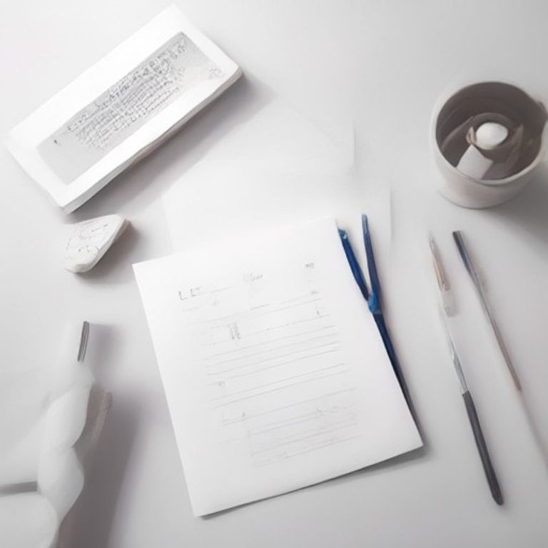 A stack of professional project paper sheets ready for creative or academic use